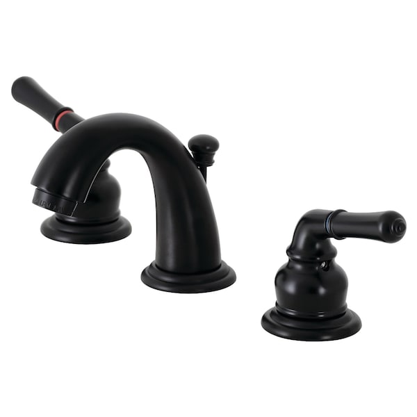 Kingston Brass KB910 Widespread Bathroom Faucet with Retail Pop-Up, Matte Black KB910 - main